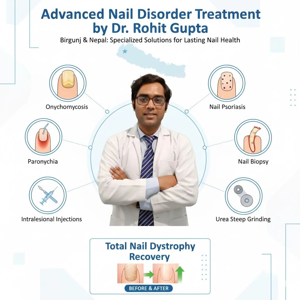 Advanced Nail Disorder Treatment in Birgunj: Unveiling Healthy Nails with Dr. Rohit Gupta - Dr. Rohit Gupta Dermatologist Blog